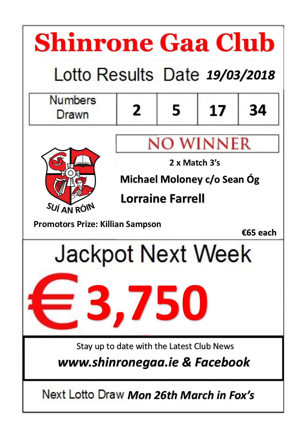 Old lotto results clearance 2018